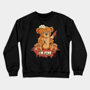 Creepy Teddy Bear Crewneck Sweatshirt